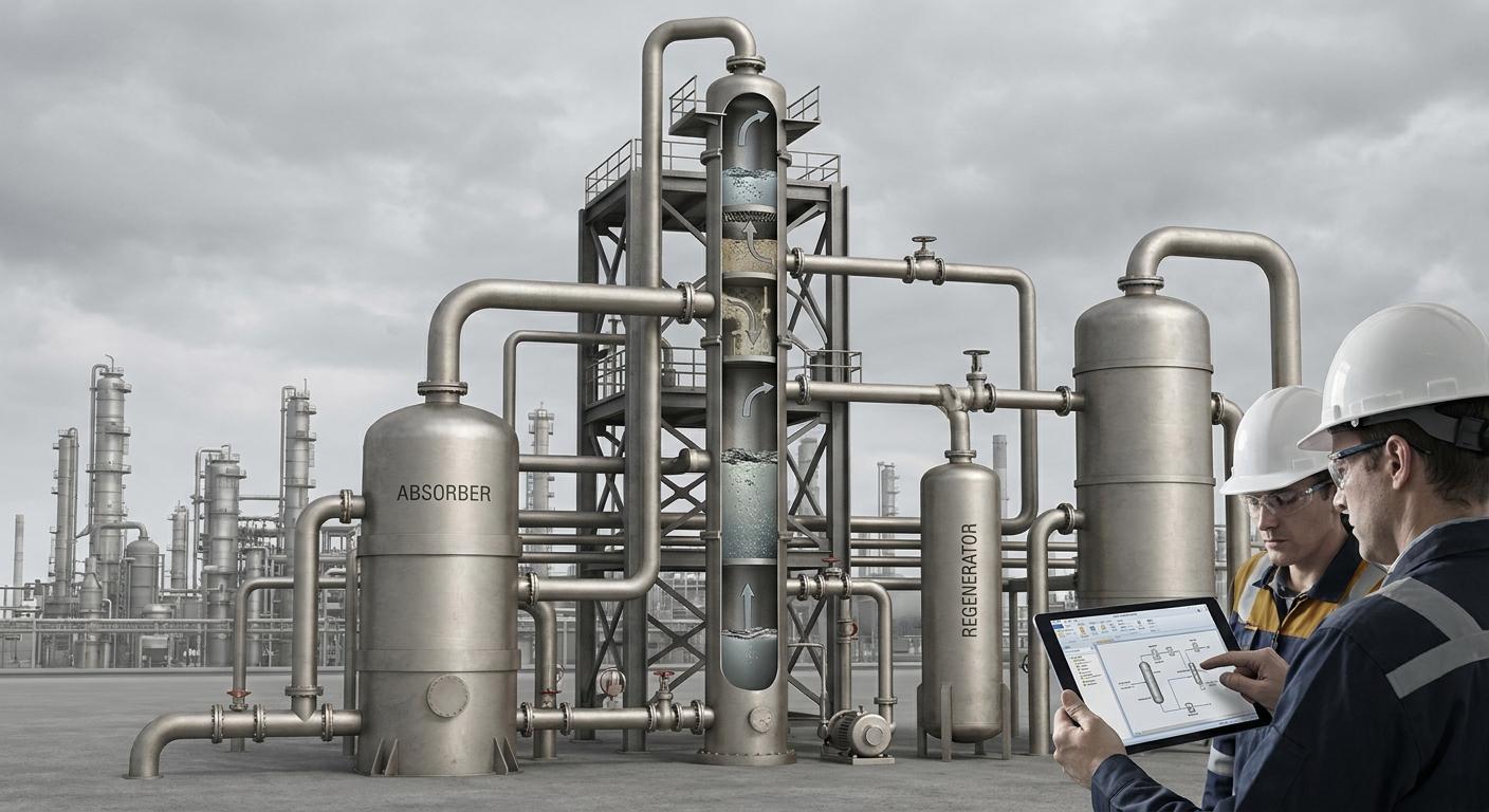 Оптимизация процесса аминовой очистки сжиженного нефтяного газа (LPG Sweetening Process Using Aspen HYSYS)
