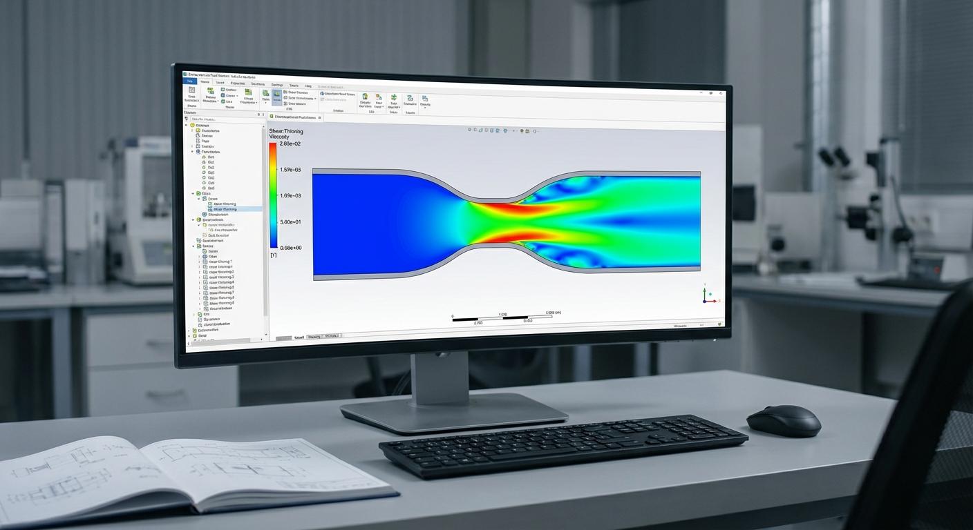 CFD моделирование неньютоновских жидкостей (Кровь/Полимеры) в Ansys Fluent