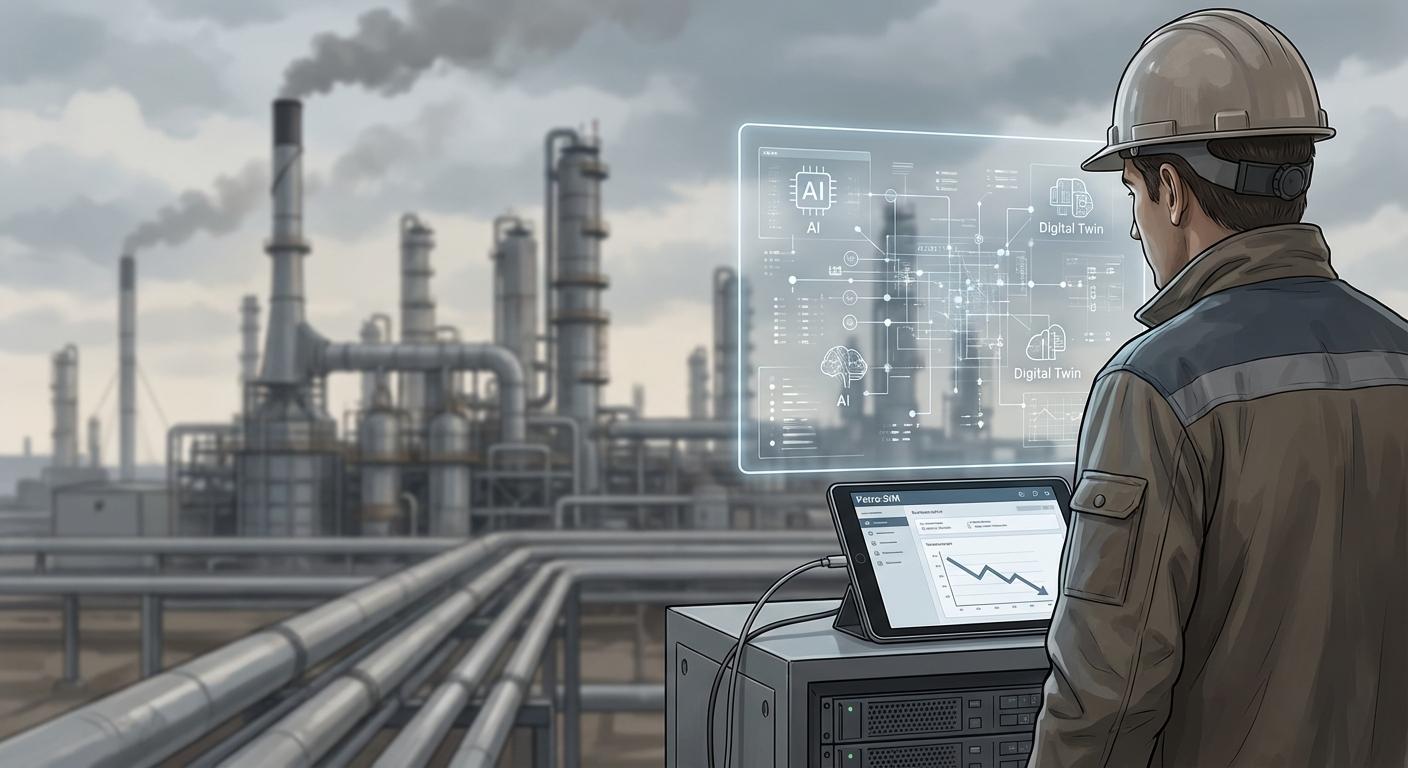 Внедрение искусственного интеллекта (ИИ) и цифровых двойников в Petro-SIM для снижения выбросов