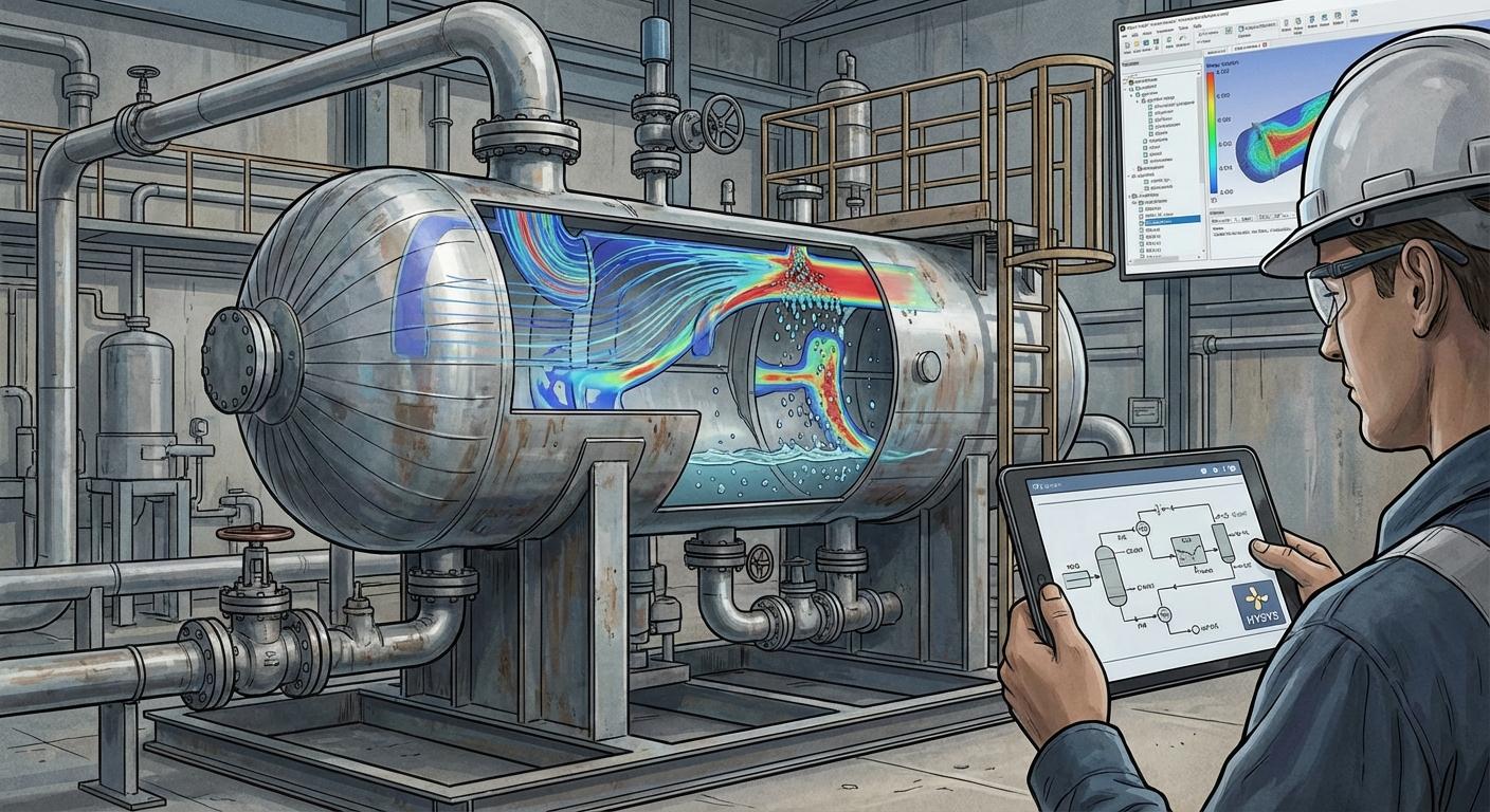 CFD-моделирование и траблшутинг промышленного трехфазного сепаратора