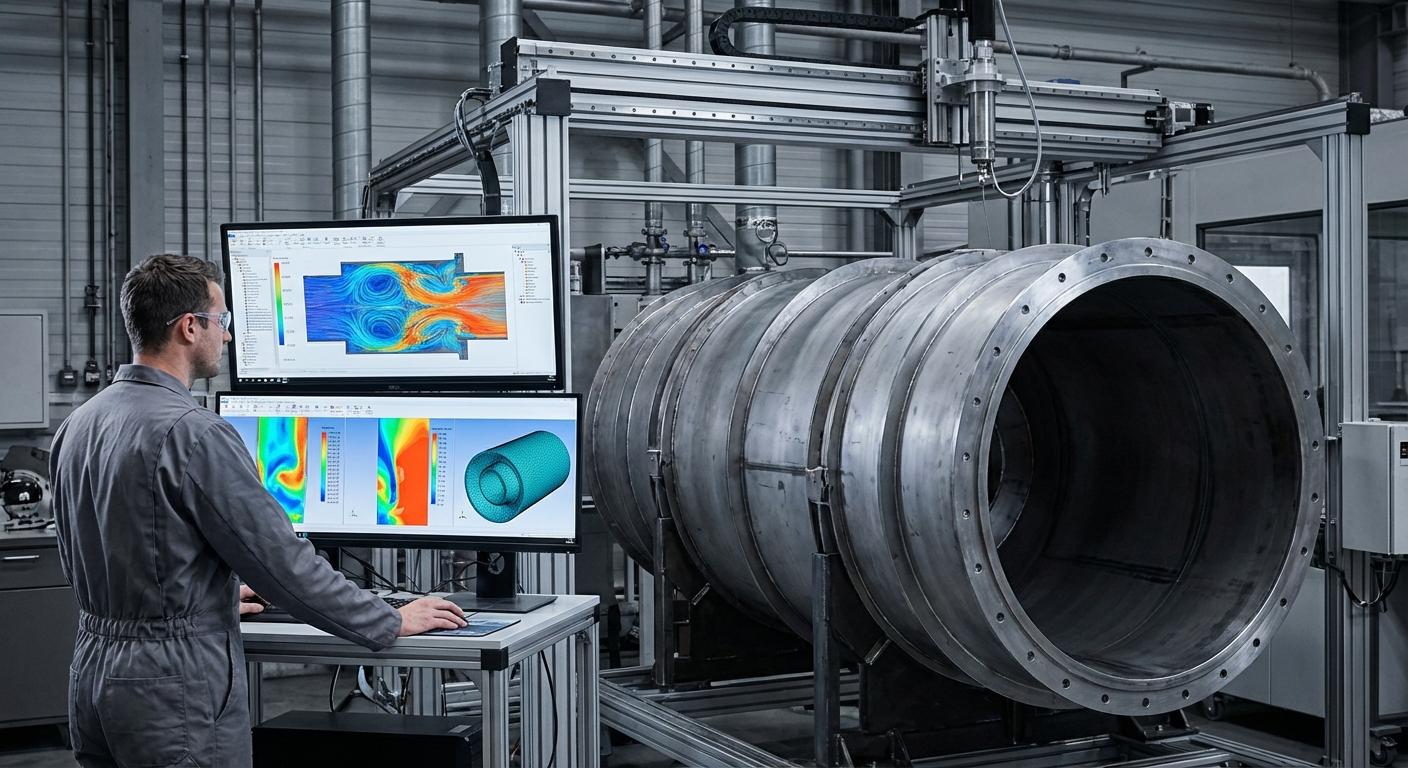 CFD-моделирование вихревой камеры сгорания (Combustion)