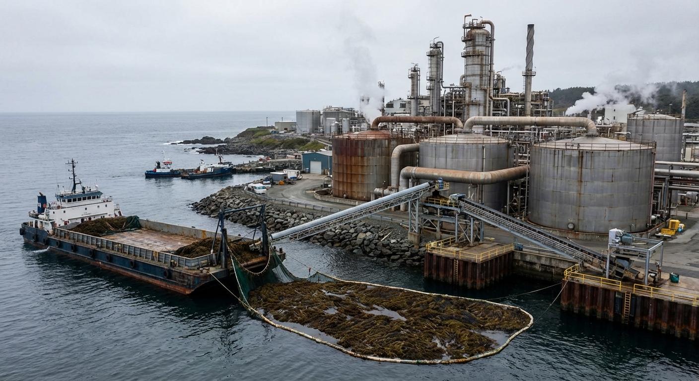 Производство возобновляемых химикатов и биотоплива из морских водорослей