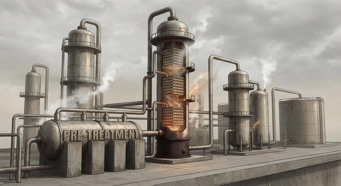 Многоступенчатый процесс для производства тяжелого судового топлива с низким содержанием серы