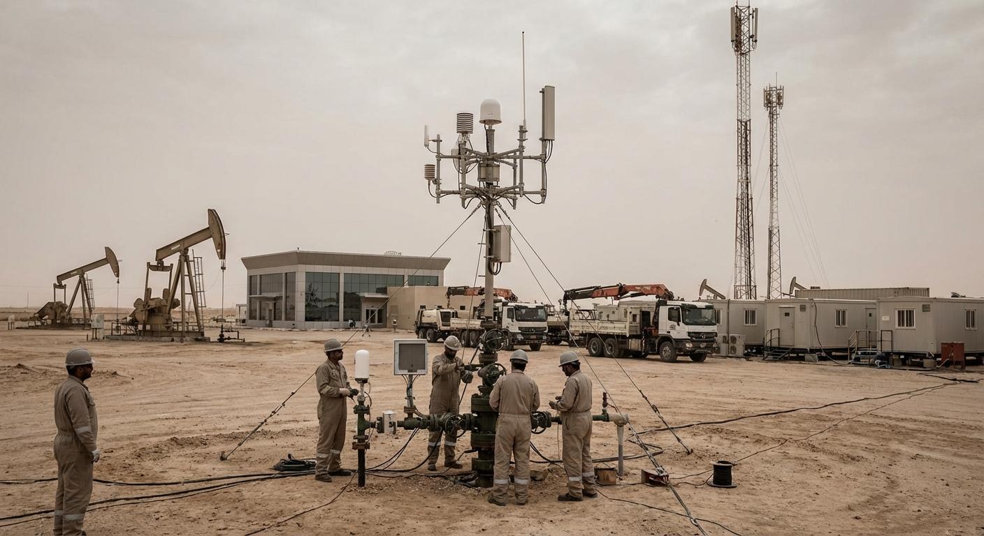 Масштабная цифровизация скважин ADNOC с использованием AI и 5G (Контракт с Jereh)