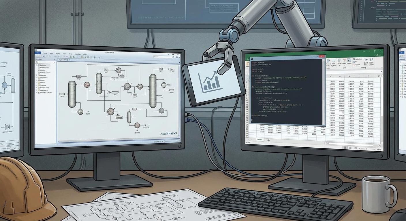 Автоматизация Aspen HYSYS через Python: Интерфейс для работы с таблицами (Aspen HYSYS - Python interface for spreadsheets connection)