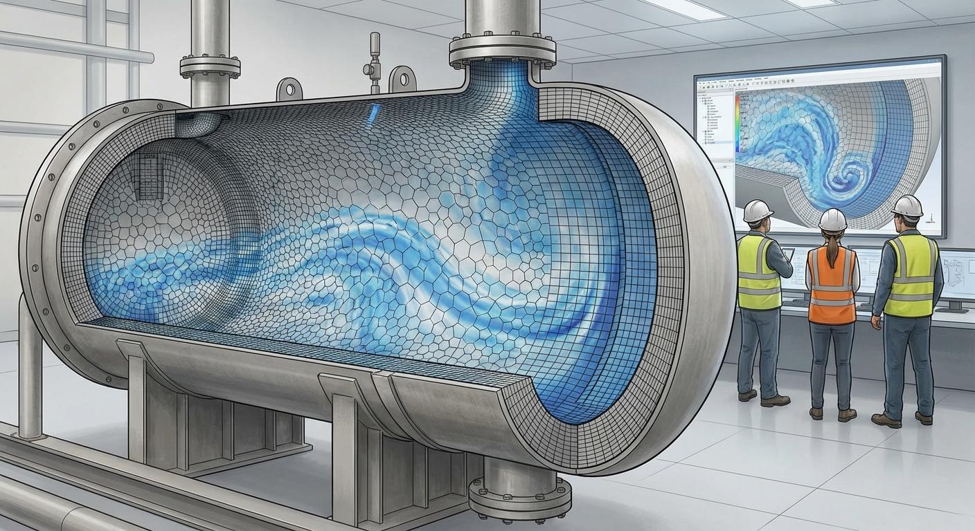 CFD-моделирование многофазных потоков и генерация сеток в Ansys Fluent 2021 R1