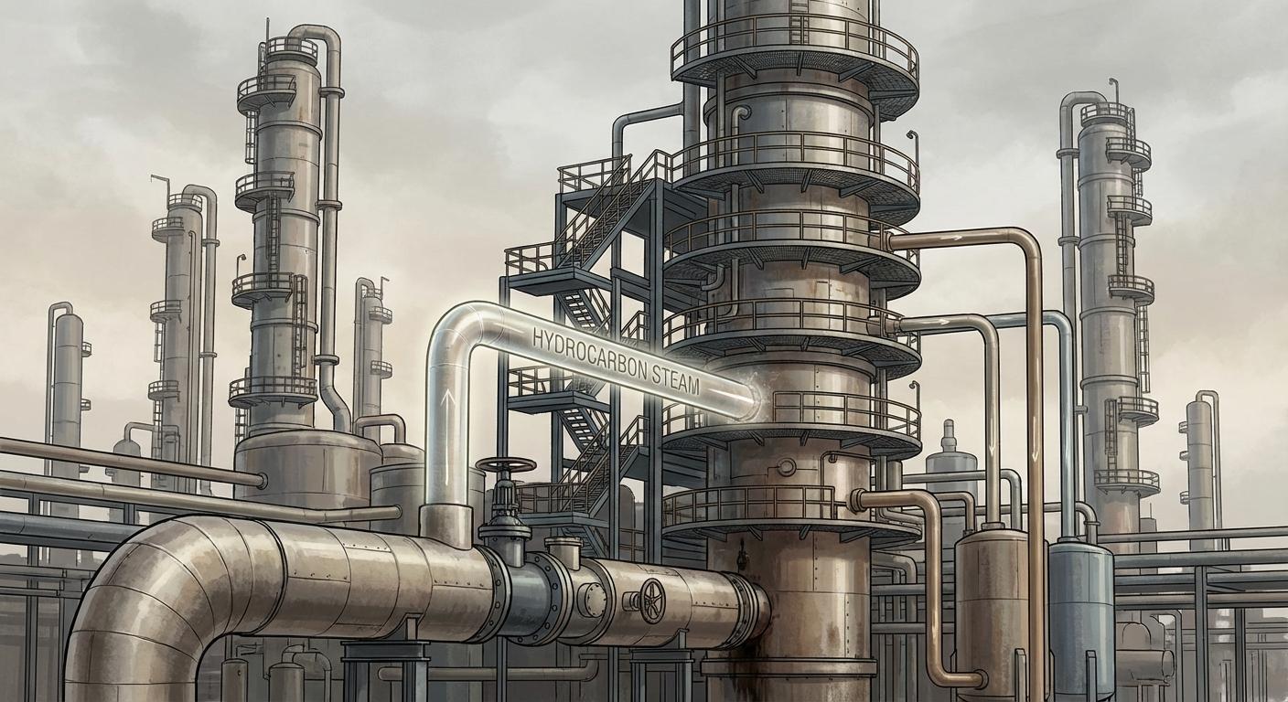 Способ переработки сырой нефти в установке атмосферной перегонки с использованием инновационных углеводородных паров