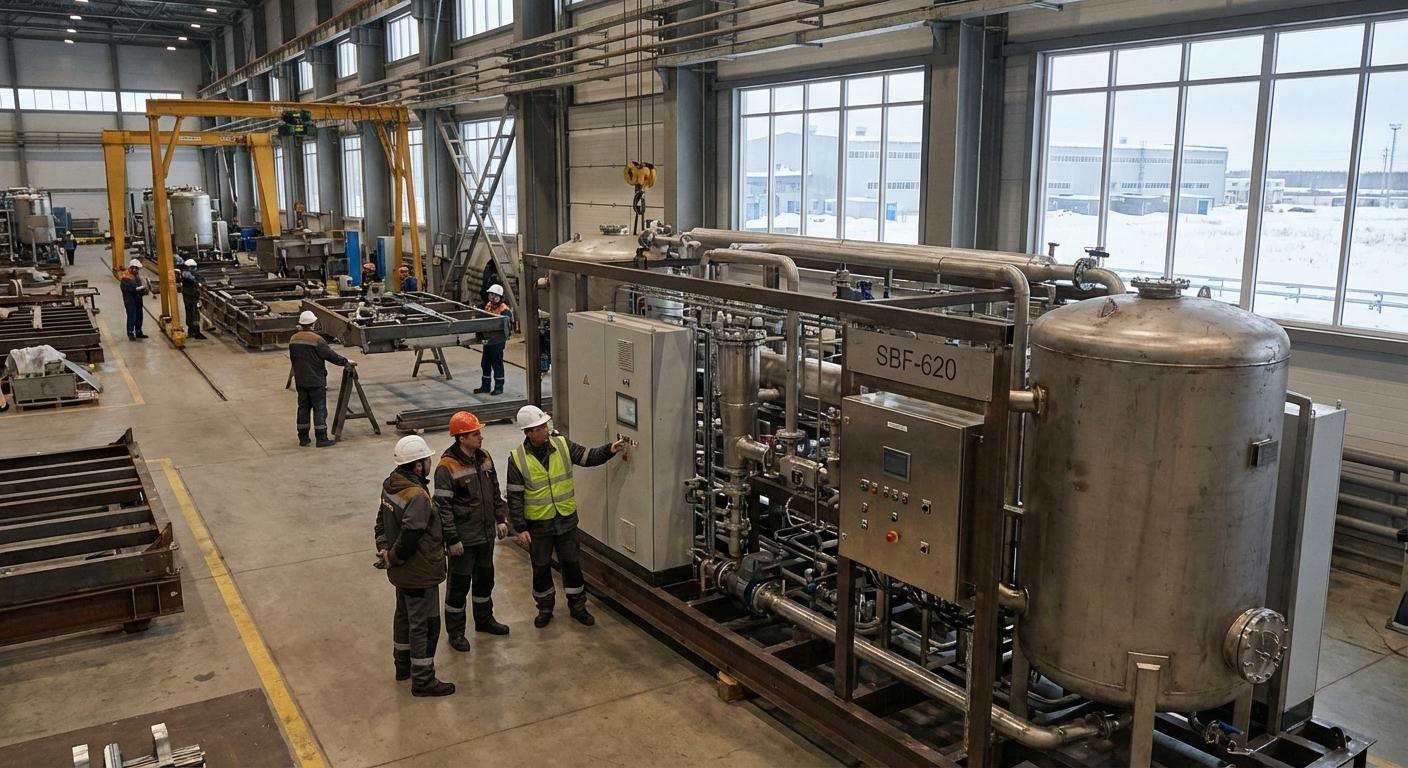 Запуск серийного производства блендеров SBF-620 в Тюмени (технология Schlumberger)