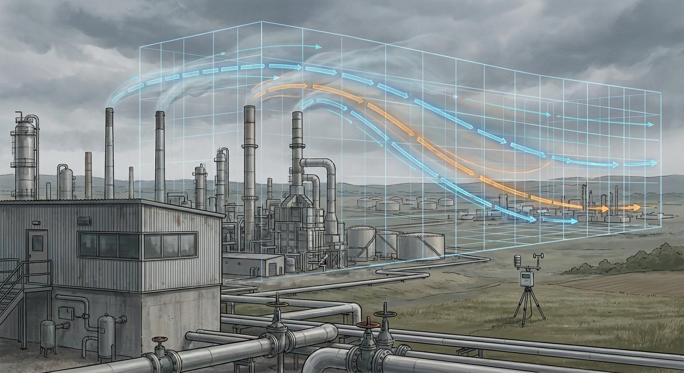Валидация CFD-модели рассеивания газообразных загрязнителей (SO2, CO, NO) на примере Ширазского НПЗ