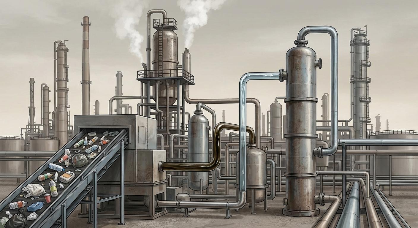 Патент US20240417625A1 на системы и методы каталитического крекинга нафты с совместной подачей смешанного масла из пиролиза отходных пластиков