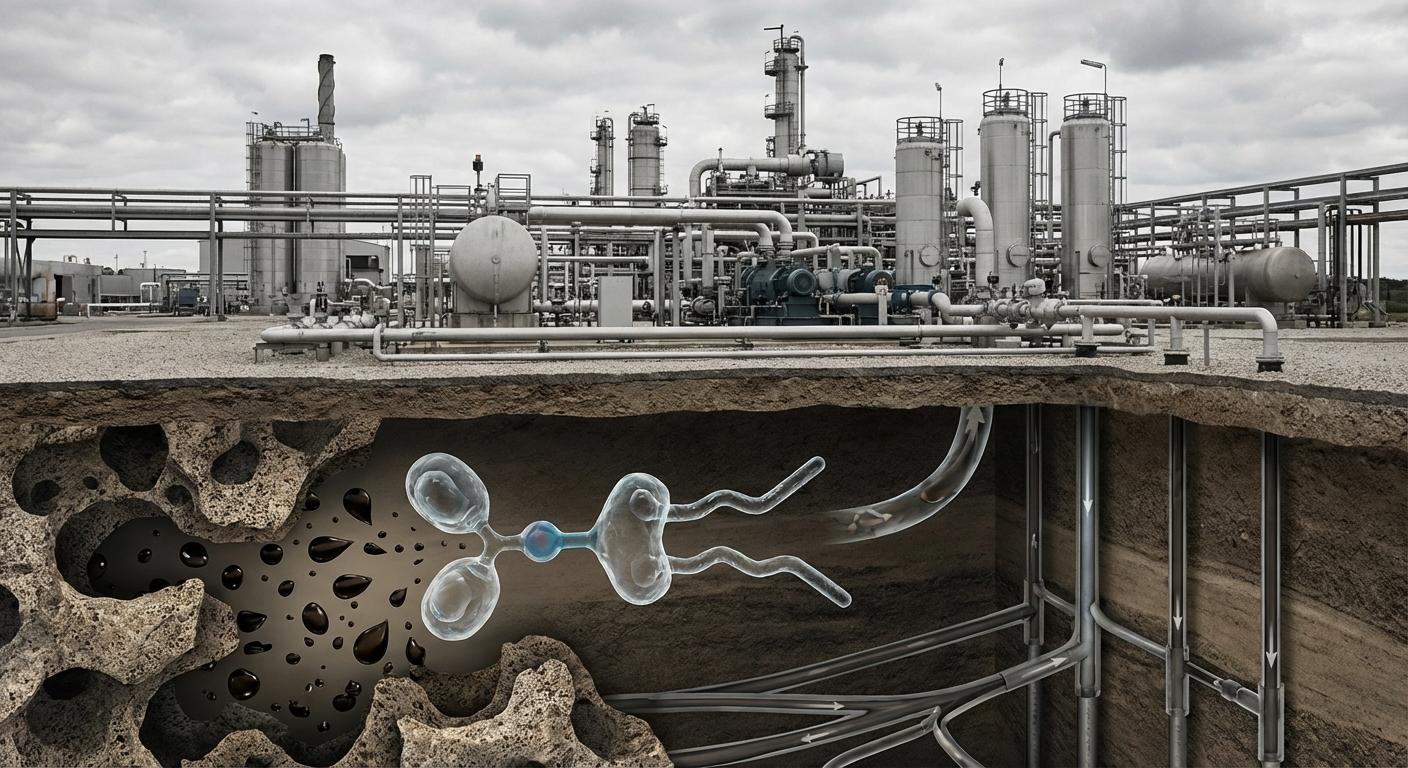 Анионный ПАВ типа Gemini для увеличения нефтеотдачи