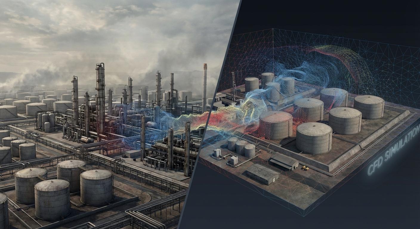 Расследование аварий — Моделирование взрыва парового облака (VCE) на НПЗ Амуай и нефтебазе Джайпур