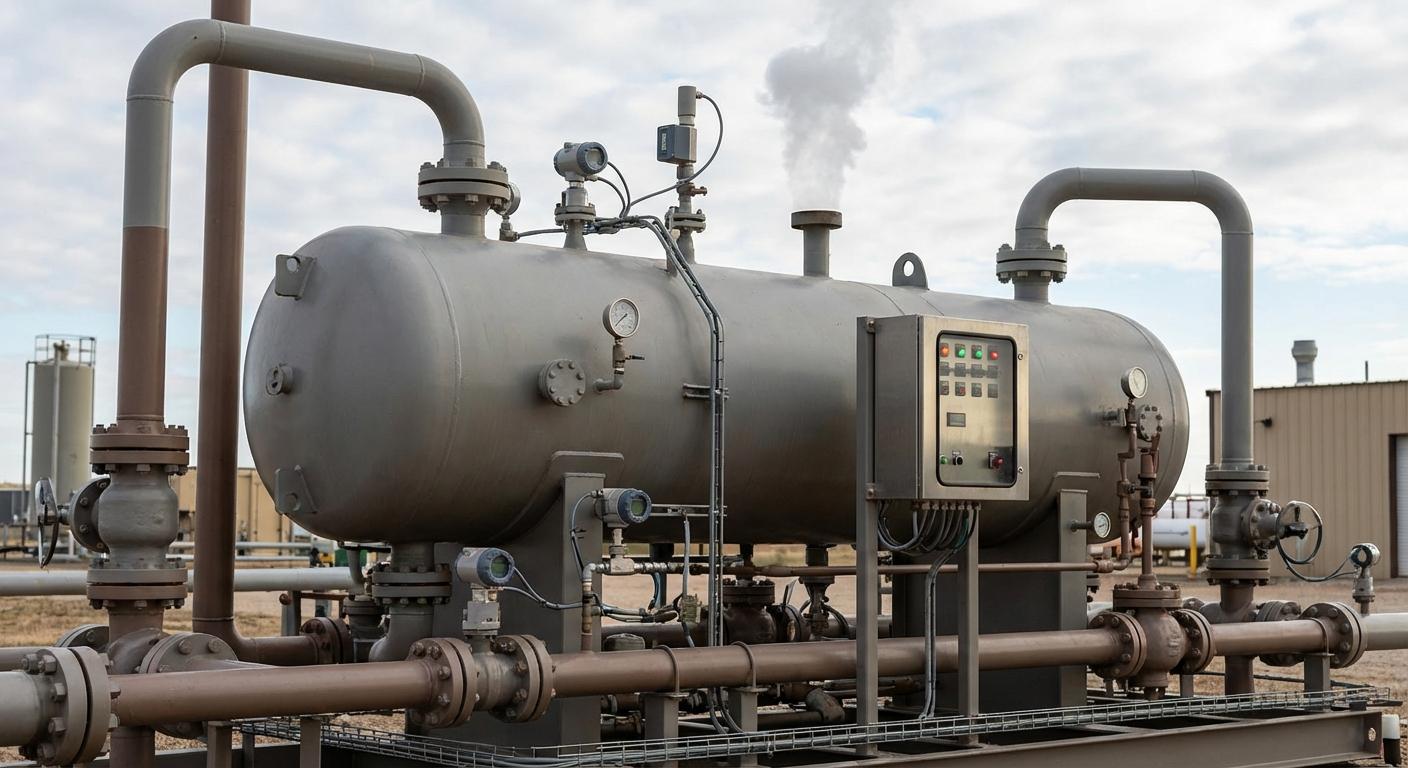 Патент: Сепаратор для добычи газа с функцией снижения эмиссий (CNX Resources)