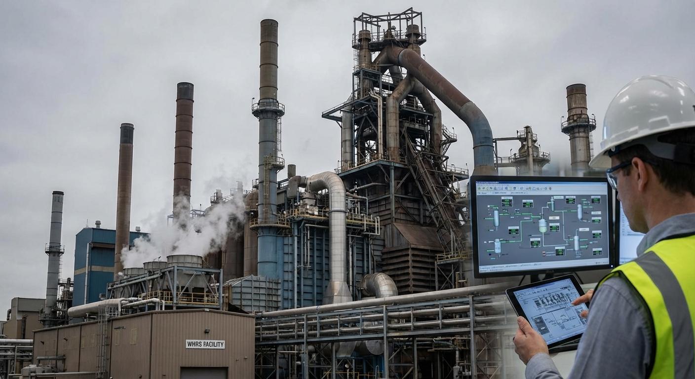 Моделирование системы утилизации тепла (WHRS) цементного производства