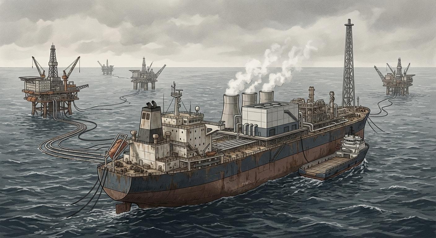 Централизованная генерация энергии с CCS на базе списанных платформ FPSO