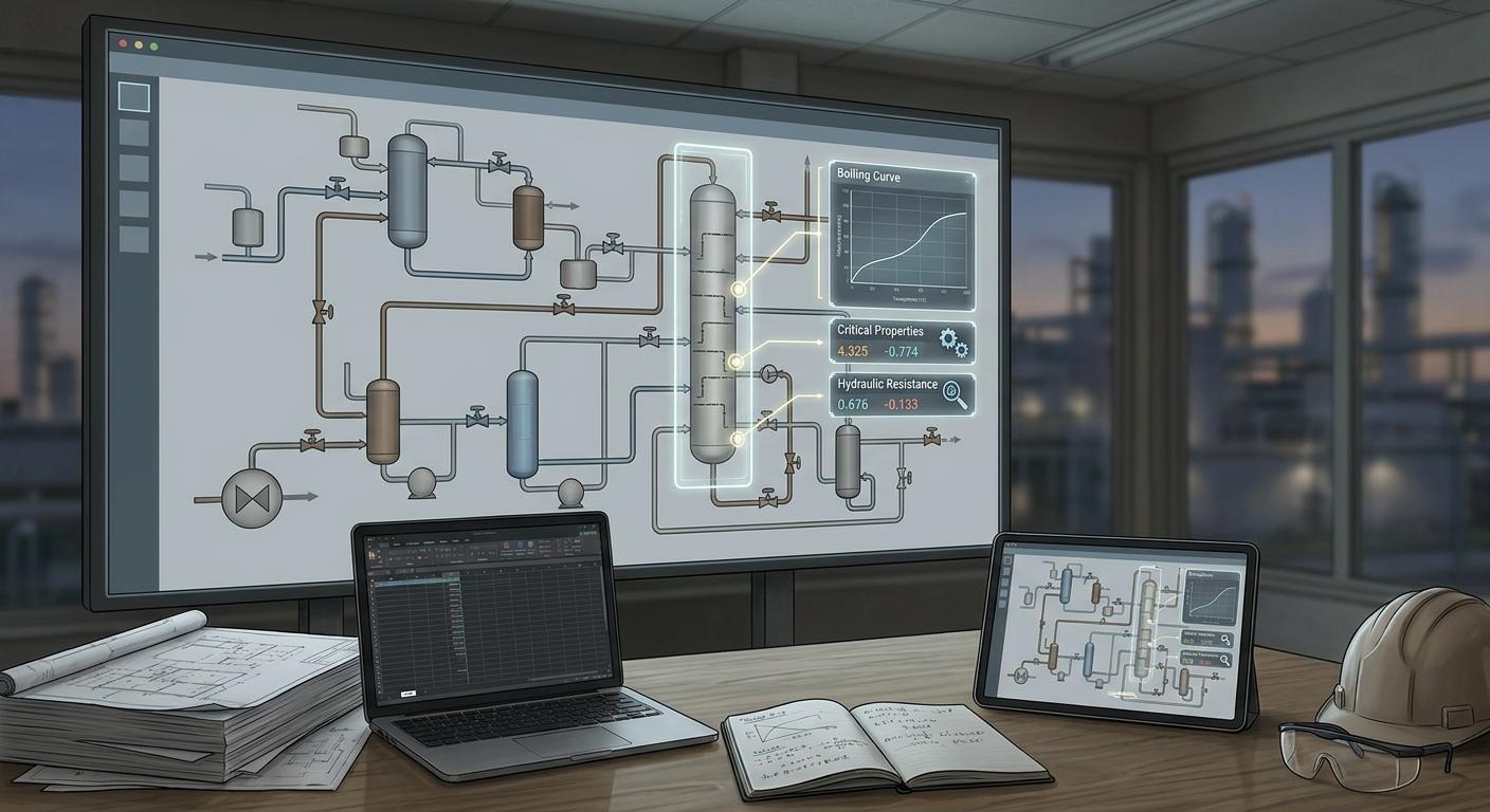 Использование встроенных инструментов объектного анализа (Object Attached Analysis) в Aspen HYSYS