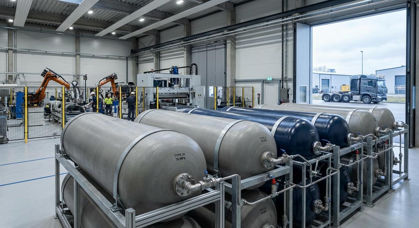 Баллоны для хранения водорода Type IV 70 МПа (Faurecia/Sinopec, Китай)