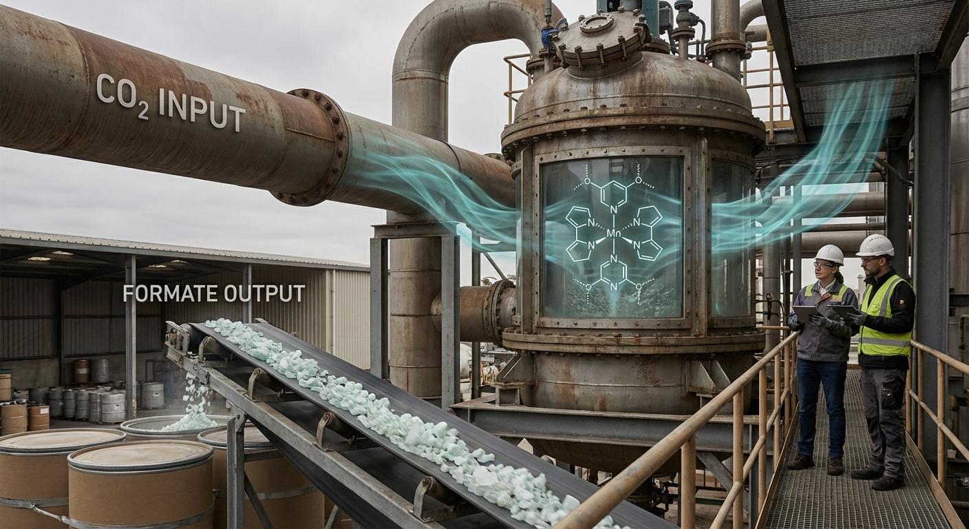 Исследование Yale/Missouri — Марганцевый катализатор для конверсии CO2 в формиат