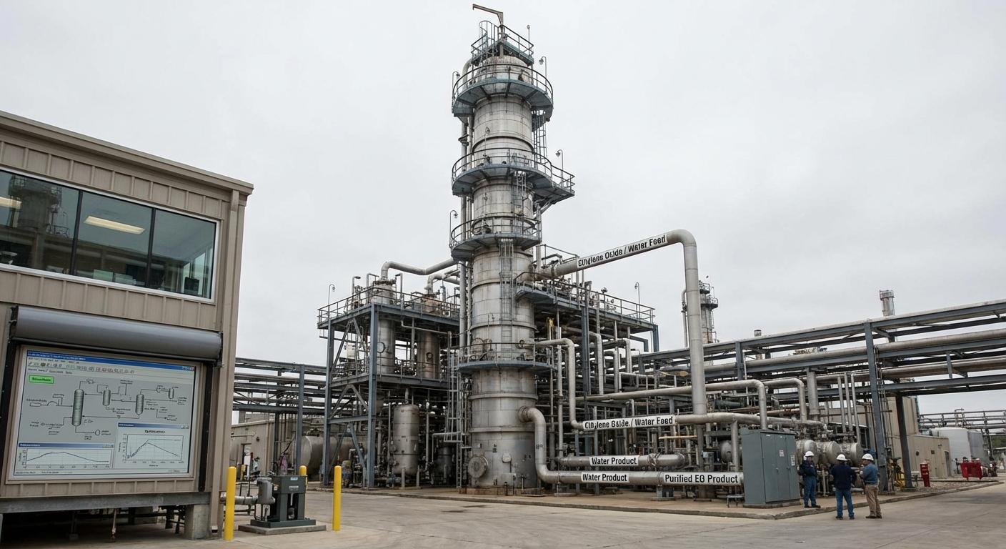 Симуляция и оптимизация ректификационной колонны для разделения этиленоксида и воды