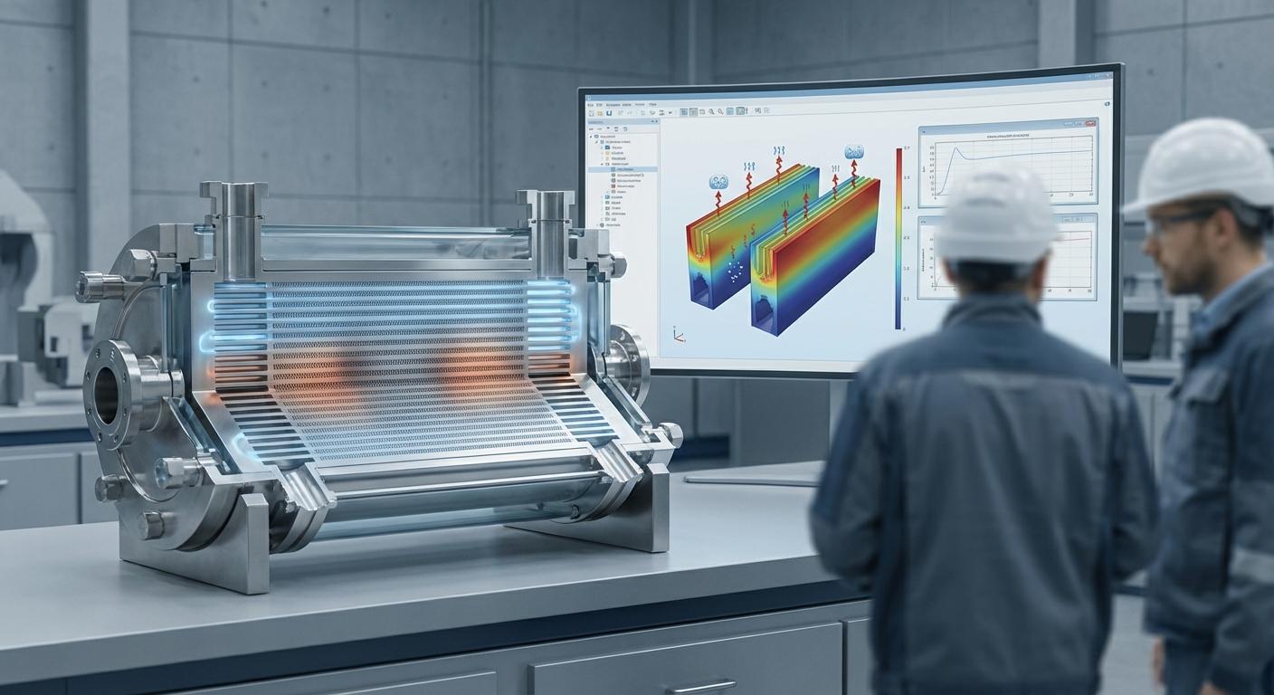 CFD-моделирование микроканального реактора Фишера-Тропша (Теплообмен и кипение)