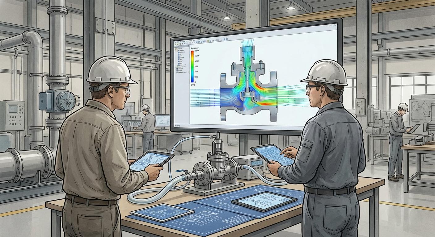CFD-симуляция и разработка динамической модели пилотного газлифтного клапана